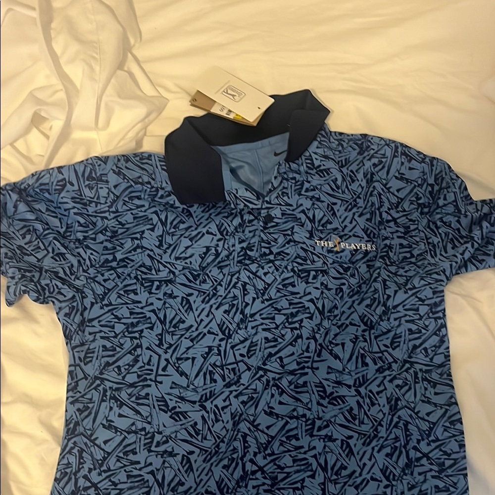 Blue Patterned Polo Shirt ( Special Edition The Players)